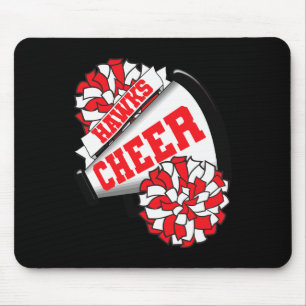 Hawks Cheer Ck To School Cheerleading Spirit R Mouse Pad