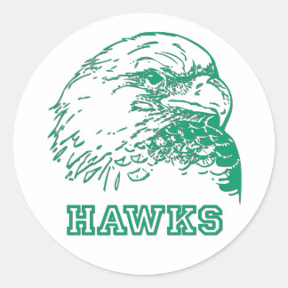 Hawks Logo Classic Round Sticker