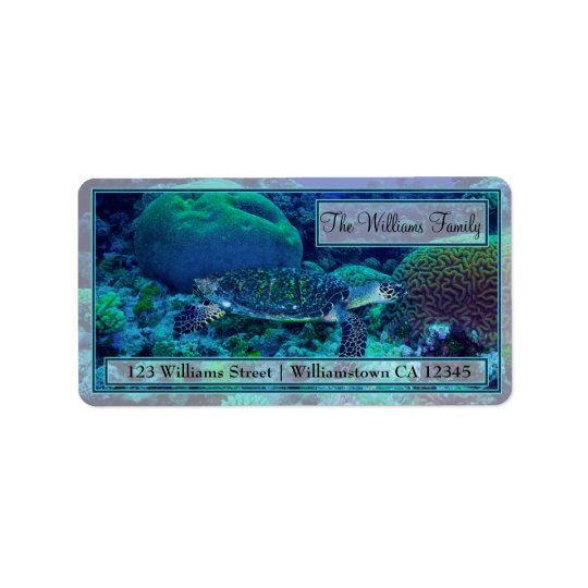 Hawksbill Sea Turtle Address Labels