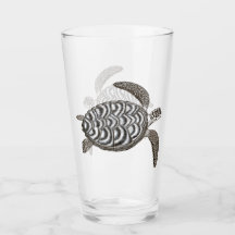 Hawksbill Sea Turtle Glass Tumbler