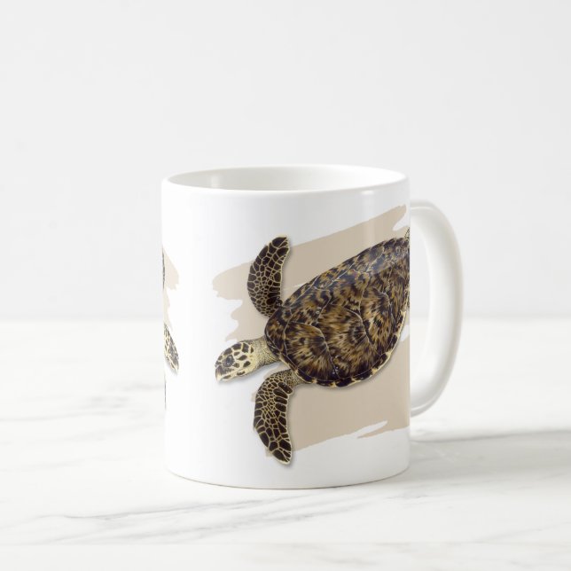 Hawksbill Sea Turtle Mug (Front Right)
