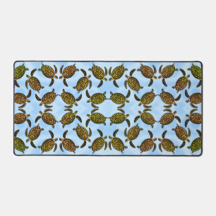 Hawksbill Sea Turtle Ocean Desk Mat