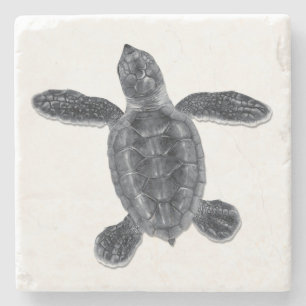 Hawksbill Sea Turtle Stone Coaster