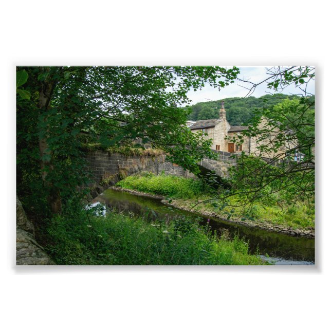 Hawksclough Bridge, Mytholmroyd Photo Print (Front)