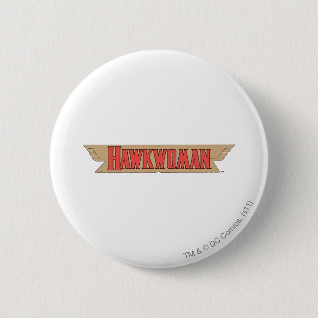 Hawkwoman Logo 6 Cm Round Badge (Front)
