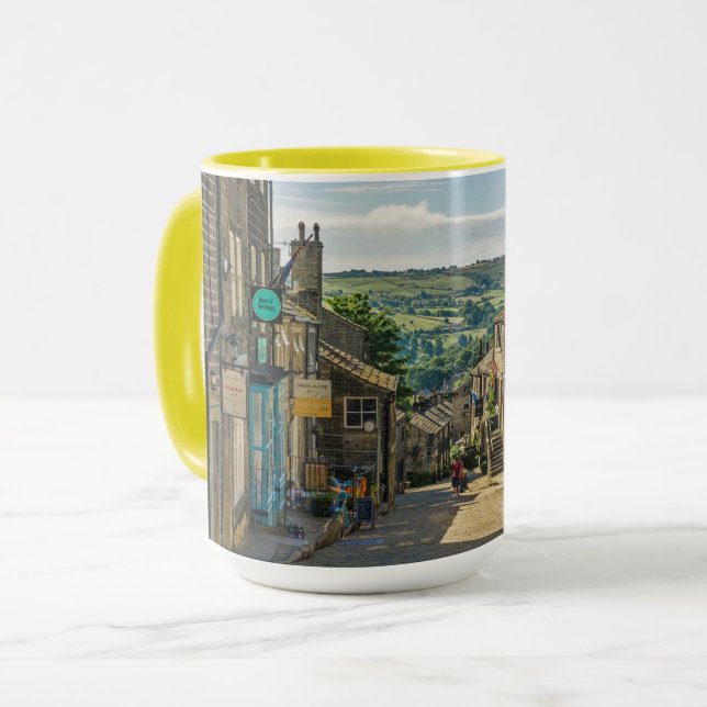 Haworth Yorkshire Dales Scenic Picturesque Mug (Front Left)