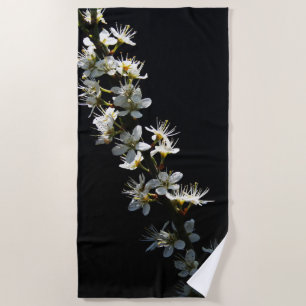 Hawthorn Flowers btcnm Beach Towel
