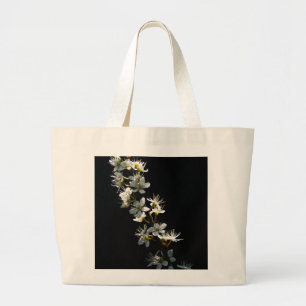 Hawthorn Flowers jtcnm Large Tote Bag