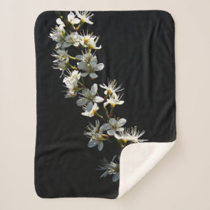 Hawthorn Flowers sbcnm Sherpa Blanket