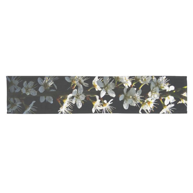 Hawthorn Flowers trcna Short Table Runner (Horizontal)