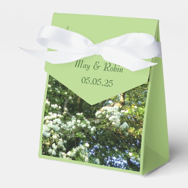 Hawthorn & Oak Favour Box for Beltane Handfastings (Front Side)