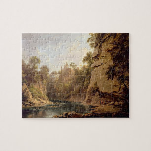 Hawthornden Castle, near Edinburgh, c.1820-22 (oil Jigsaw Puzzle