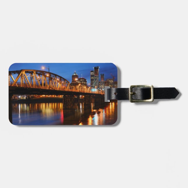 Hawthorne Bridge Luggage Tag (Front Horizontal)