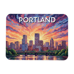 Hawthorne Bridge Portland Oregon Magnet