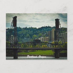 Hawthorne Bridge - Portland, Oregon Postcard