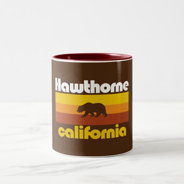Hawthorne,California Two-Tone Coffee Mug (Center)