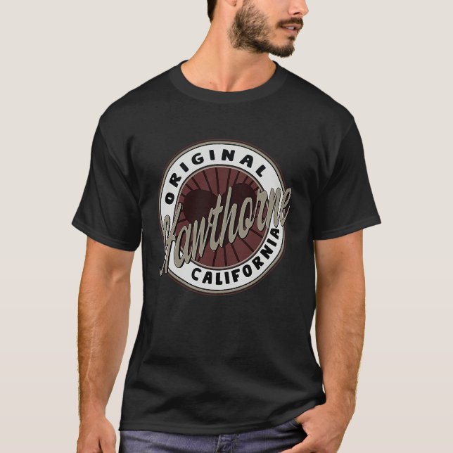 Hawthorne Travel Souvenir To California T-Shirt (Front)