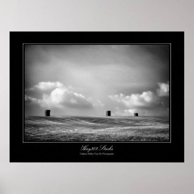 Hay303 Stacks, Fine Art gallery-style Poster (Front)