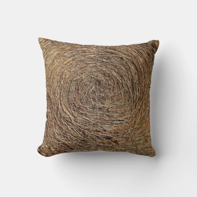 Hay Bale, Barn Theme Cushion (Front)