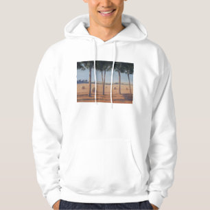 Hay Bales and Pines Pienza 2012 Hoodie