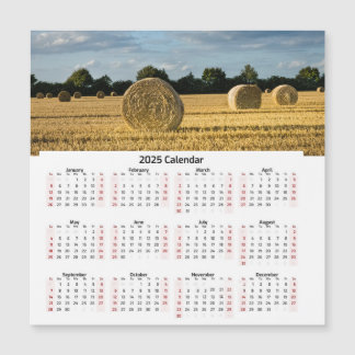 Hay bales calendar