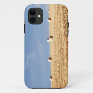 Hay Bales on Field iPhone 11 Case