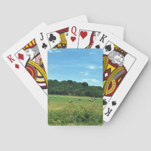 Hay Bales, Wytheville, Virginia Playing Cards