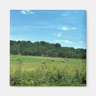 Hay Bales, Wytheville, Virginia Poster Magnet