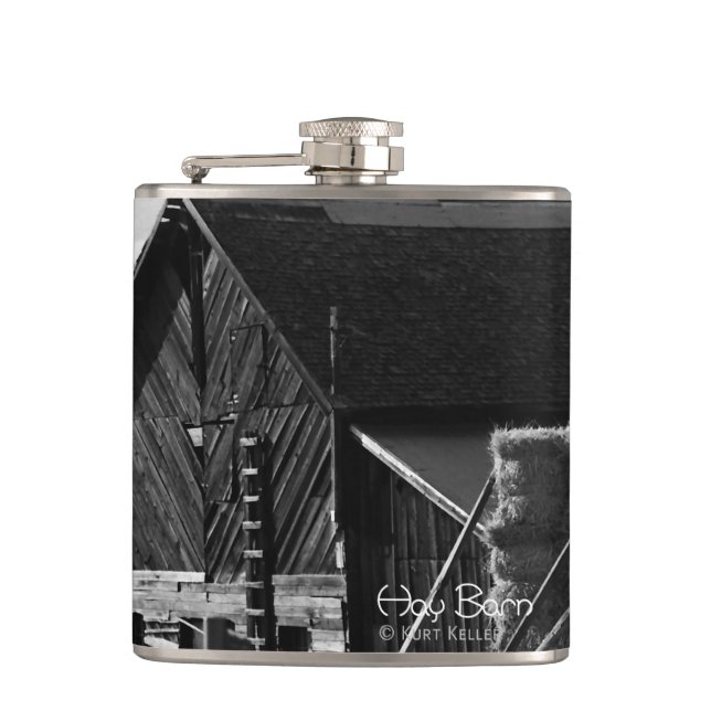 Hay Barn Hip Flask (Front)