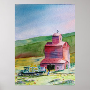 Hay Barn Print
