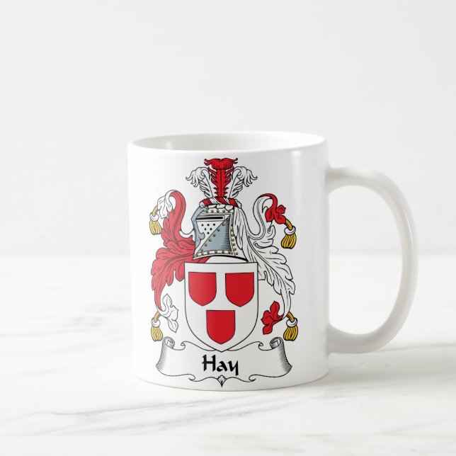 Hay Family Crest Coffee Mug (Right)