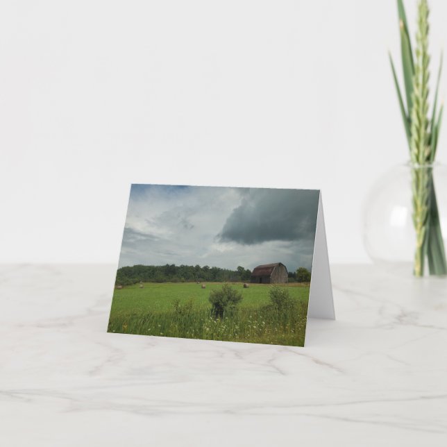 Hay field card (Front)