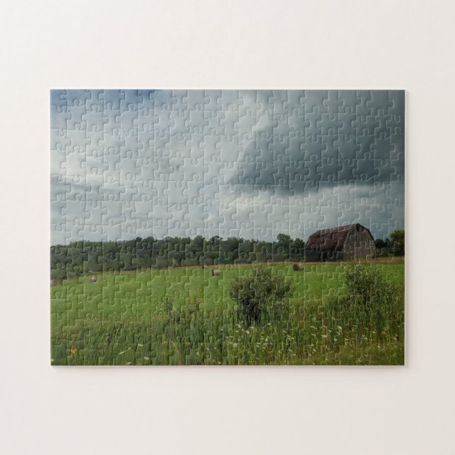 Hay field jigsaw puzzle (Horizontal)