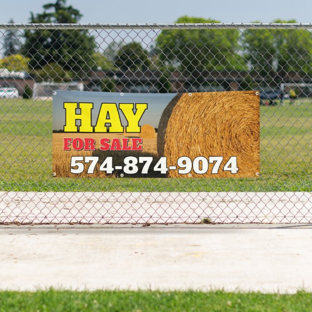 Hay For Sale Custom Banner (Insitu)