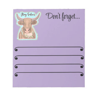 hay heifers notepad