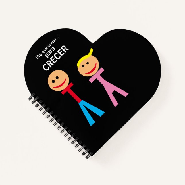 hay que comer para crecer apron notebook (Front)