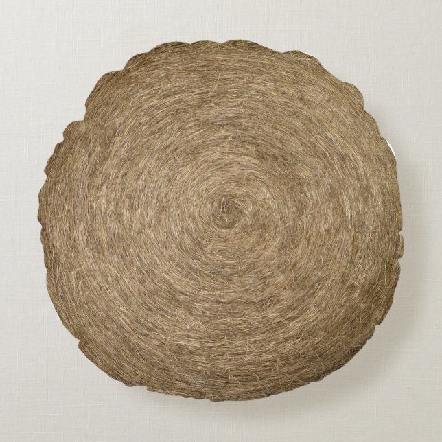 Hay Roll Round Cushion (Front)