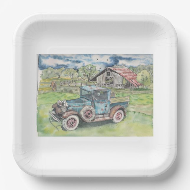 Hay Run Paper Plate (Front)
