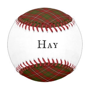 Hay Scottish Clan Tartan Plaid Pattern Baseball