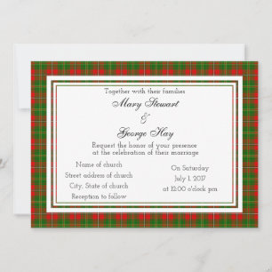 Hay Scottish Wedding Invitation
