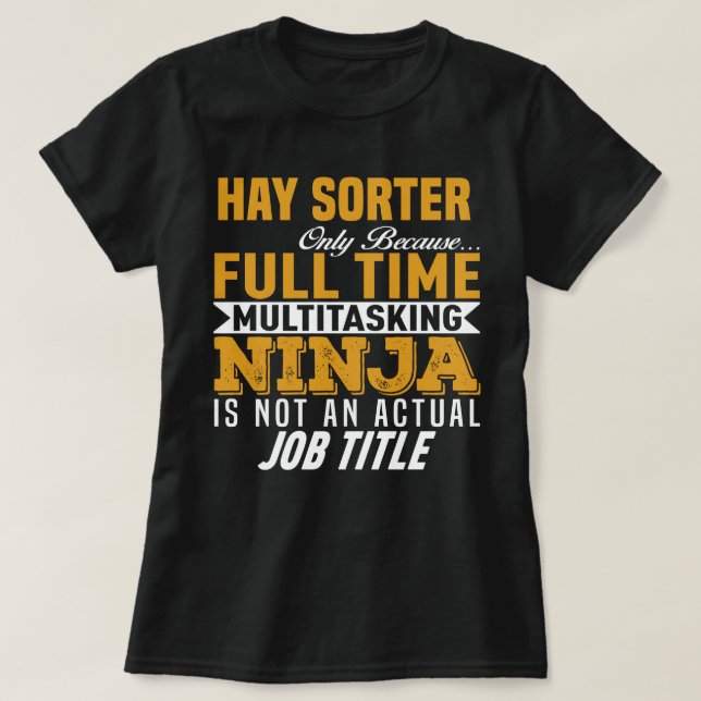 Hay Sorter T-Shirt (Design Front)
