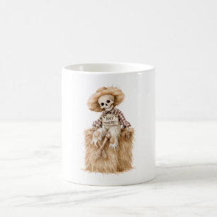 Hay There Halloween Skeleton Coffee Mug