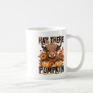 Hay There Pumkin Cow Fall Autumn Thanksgiving  Coffee Mug