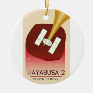 Hayabusa 2 Mission Space Art Ceramic Ornament