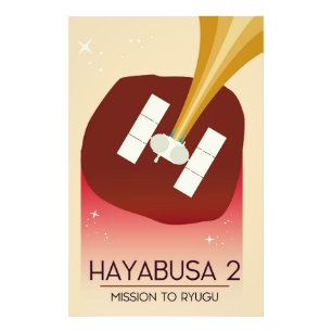 Hayabusa 2 Mission Space Art Photo Print