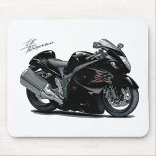 Hayabusa Black Bike Mouse Pad