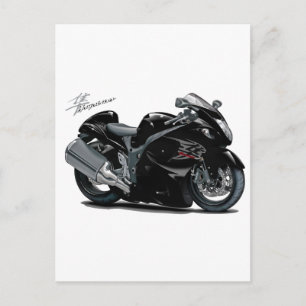 Hayabusa Black Bike Postcard