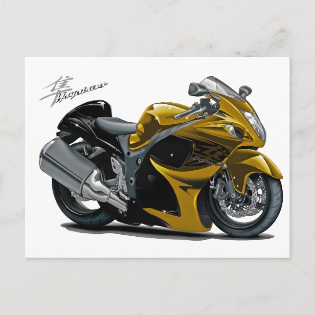 Hayabusa Gold Bike Postcard (Front)
