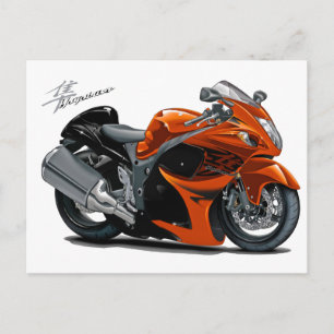 Hayabusa Orange Bike Postcard
