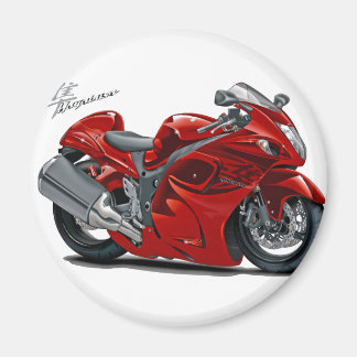 Hayabusa Red Bike Magnet